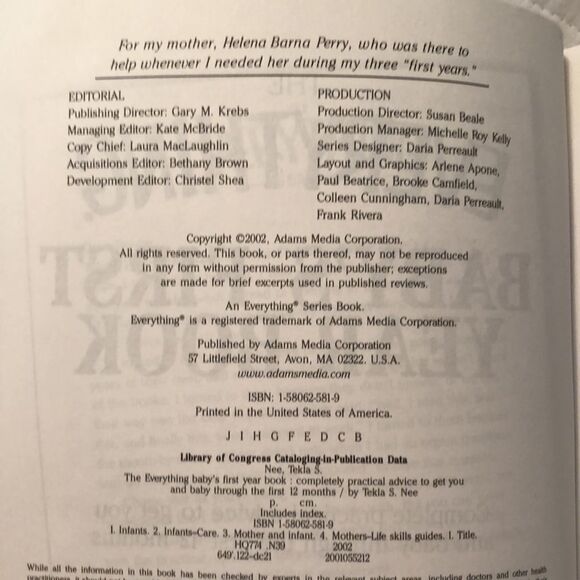 The Everything Baby’s First Year Book by Tekla S. Nee - Picture 7 of 12